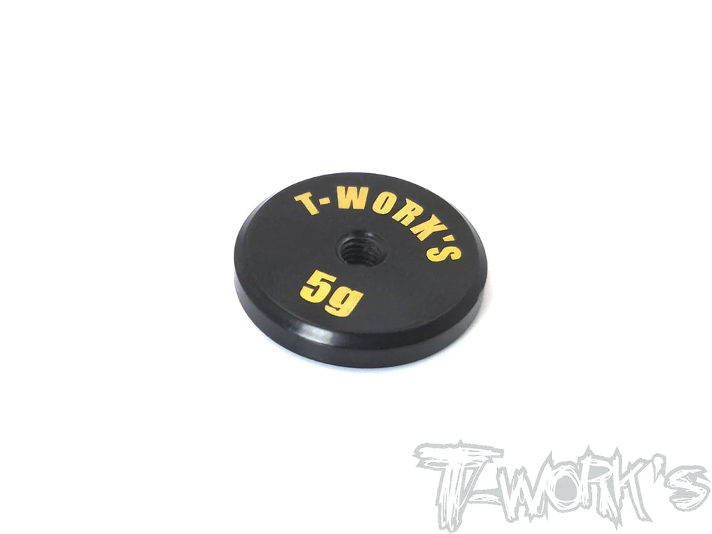 T-Works TA-066L Anodized Precision Balancing Brass Weights 5g (1) - Low CG - RCXX - rc racing for professionals
