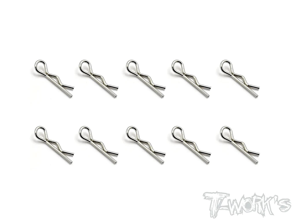 T-Works TA-121S Bent Body Clips S (10) - RCXX - rc racing for professionals