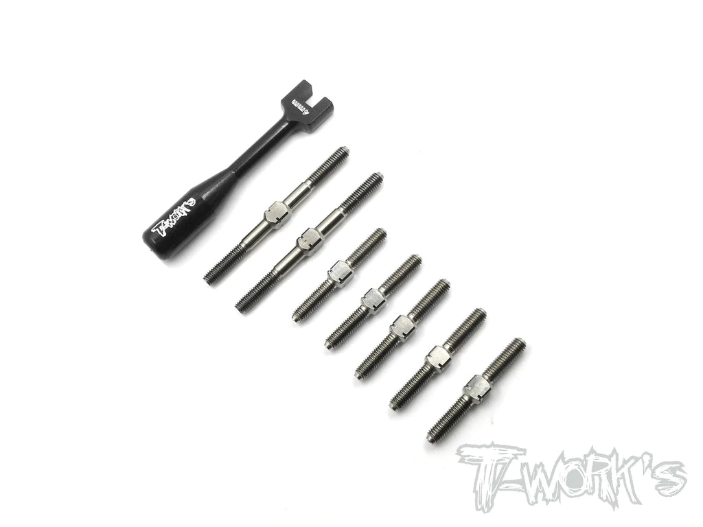 T-Works TB-142 64 Titanium Turnbuckle Set for INFINITY IF14 / IF14-2 / TE - RCXX - rc racing for professionals