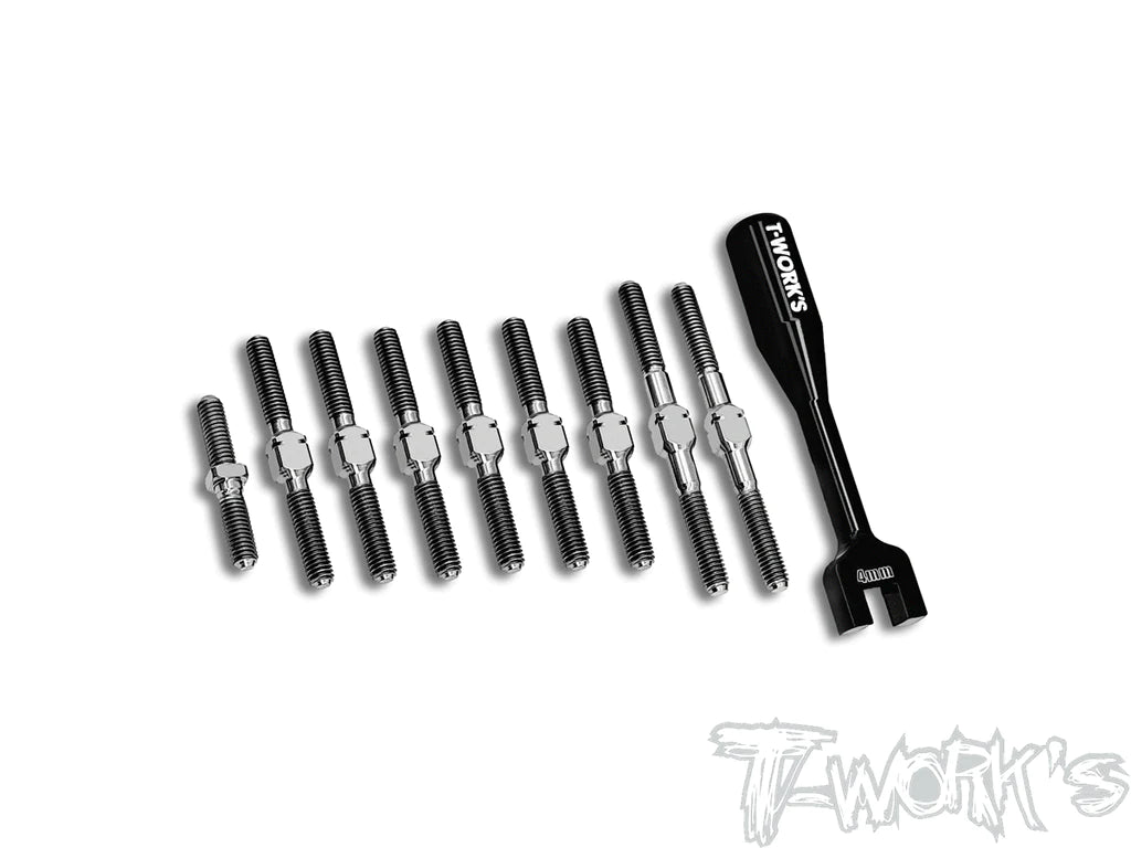 T-Works TB-261 64 Titanium Turnbuckle Set for Yokomo BD11/BD12 - RCXX - rc racing for professionals