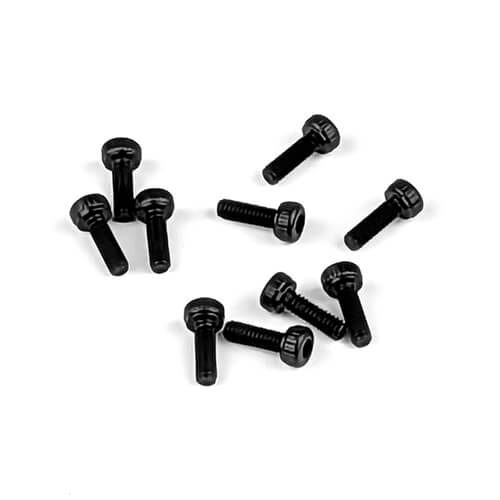 Tekno M2x6mm Cap Head Screws (black, 10pcs) - TKR1265