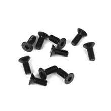 Tekno M3x8mm Flat Head Screws (black, 10pcs) - TKR1322