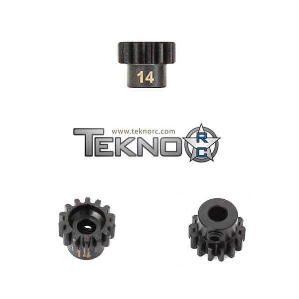 Tekno M5 Pinion Gear (14t, MOD1, 5mm bore, M5 set screw)  - TKR4174