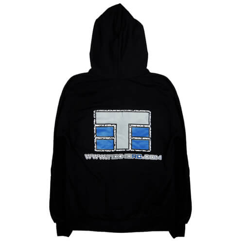 Tekno Tekno RC Zippered Hoodie (vertical design, black, XXL) - TKRHOODIE05XXL