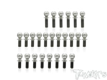 T-Works TP-118 64 Titanium Ball End set for Awesomatix A800FX - RCXX - rc racing for professionals