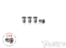 T-Works TP-800R-B 64 Titanium Damper Vertically Screw for Awesomatix A800R - 4pcs. - RCXX - rc racing for professionals