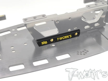T-Works TE-A800R-A Brass Motor Mount Weights Set 7+7.5+10g for Awesomatix A800R - RCXX - rc racing for professionals