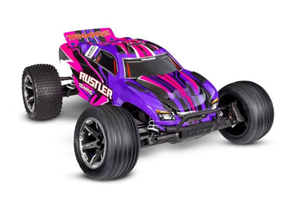TRAXXAS Rustler 1/10 2WD Stadium Truck RTR Brushed - HD Akku Ladegerät USB-C - 37254 - RCXX - RC Racing Shop | RC Models | Tuning & Spare Parts for Professionals