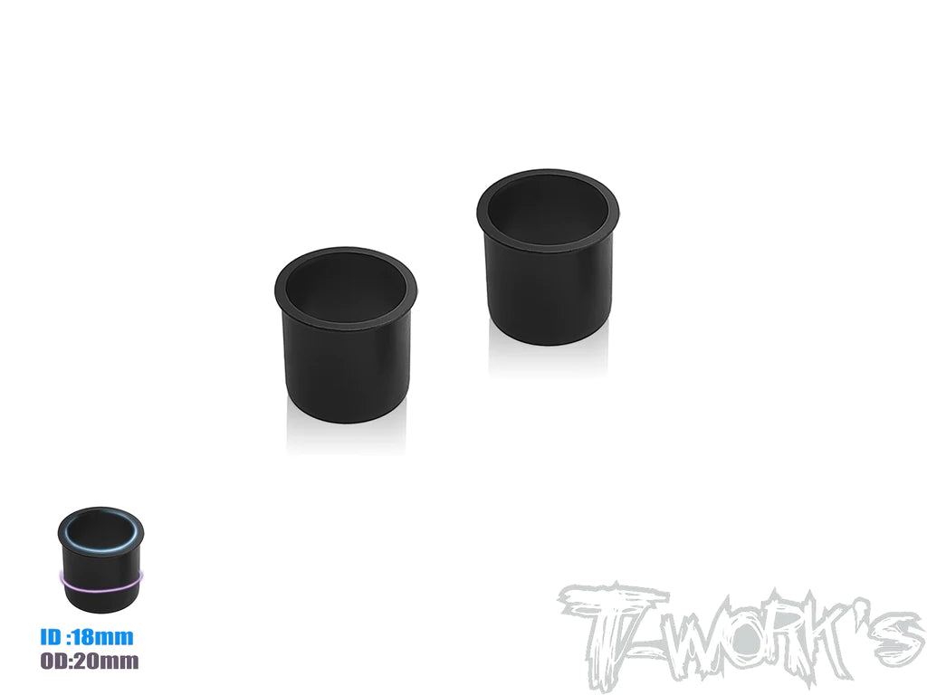 T-Works TT-120-A-18-BK Additional Spacer 18mm for Tool Stand (2) - RCXX - rc racing for professionals