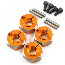 Aluminum Hex Adaptor Set 12x6mm For 1/10 RC Touring Drift Crawler Orange