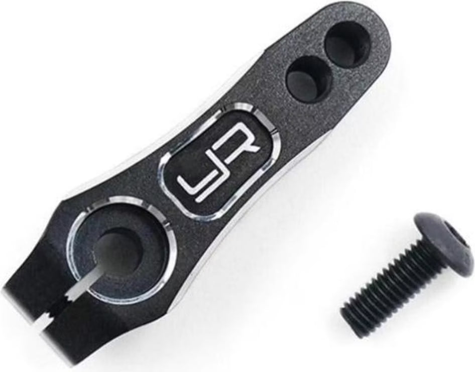 Bras de servo 25T en aluminium 7075 pour chenille Futaba Savox, noir