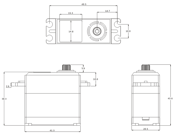 SRT Servo BH6027 1/8 Onroad/Offroad HV (0.075s/8.4V/27kg) Brushless - RCXX - rc racing for professionals