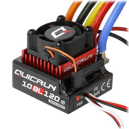 Hobbywing QuicRun 10BL120 SENSORED G2 ESC -  HW30125002 - RCXX - RC Racing Shop | RC Models | Tuning & Spare Parts for Professionals