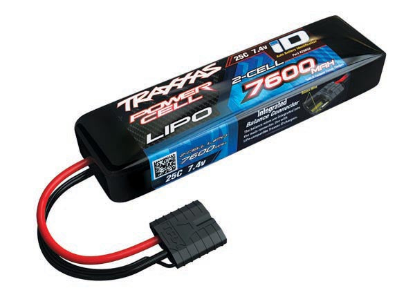 Traxxas LiPo Battery 2S 7.4V 7600mAh – 25C with iD™ Connector - 422869X
