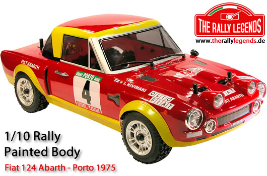 Rally Legends 124 Abarth Painted Body - RCXX - RC Racing Shop | RC Models | Tuning & Spare Parts for Professionals