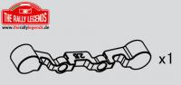 Rally Legends Aluminium Rear Pivot Block 2.5 degrees - RCXX - RC Racing Shop | RC Models | Tuning & Spare Parts for Professionals