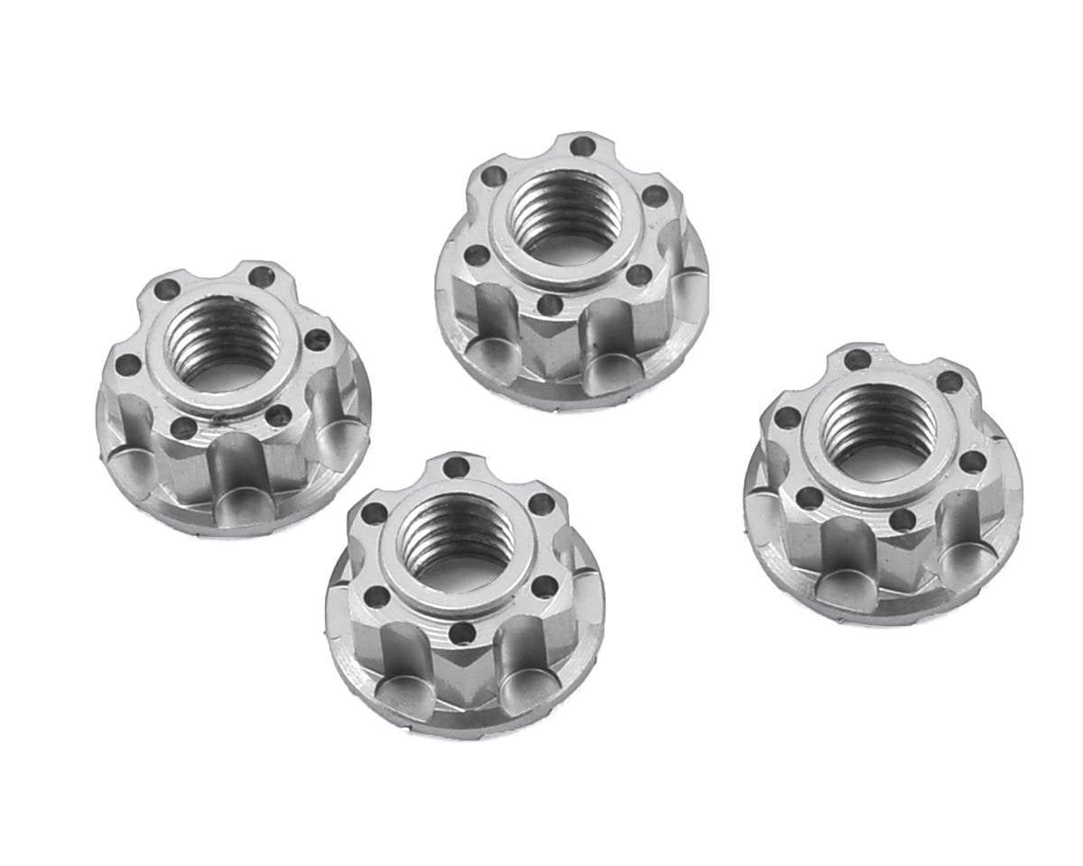 4mm Aluminium Wheel Flange Lock Nut 4pcs For RC Car Silver